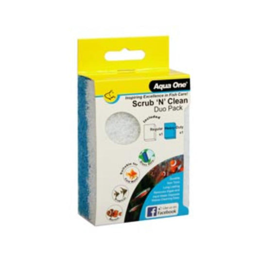 Aqua One Scrub N Clean Algae Pad Duo Pack