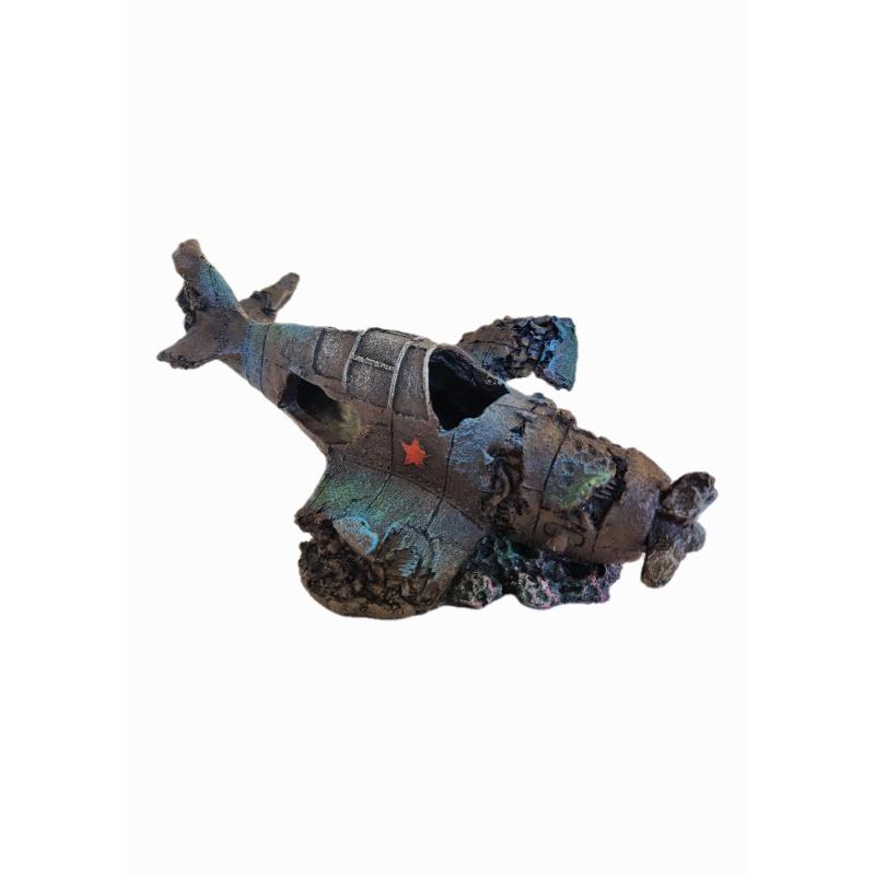 Plane Crash Ornament